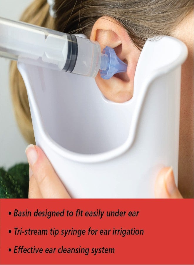 Acu-Life Earwax Removal Kit for Adults, Tri-Stream Syringe Tip for Ear Cleaning, Includes Removal Basin, Safe Care Tool for Wax Build-up, Gentle Ear Hygiene Solution - Image 2